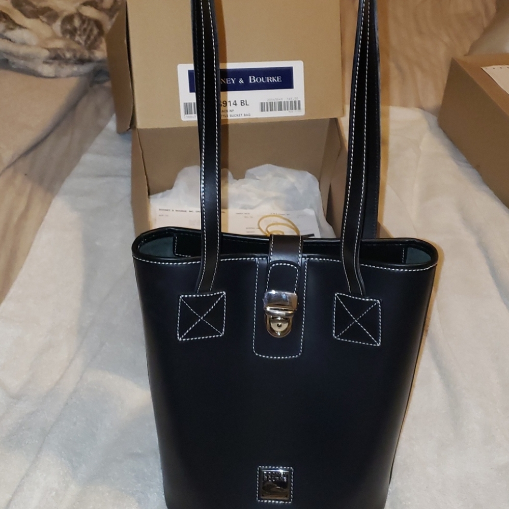 Dooney & Bourke Black Little Bucket Bag